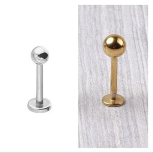 Bundle For 2 Tragus Cartilage Stud Ear Lip Ring